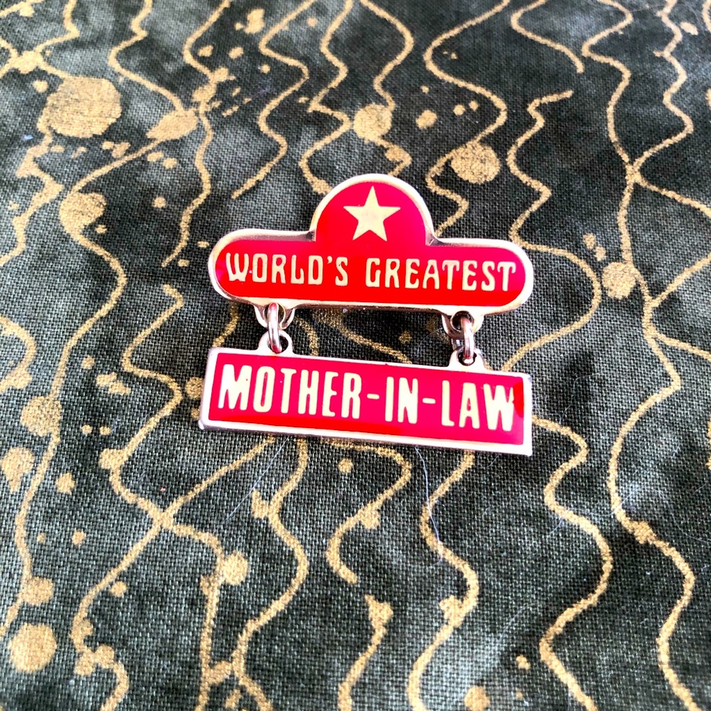 Vintage 1979 SWIB World’s Greatest Mother-In-Law Pin
